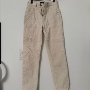 Banana Republic Cream High-Rise Pants